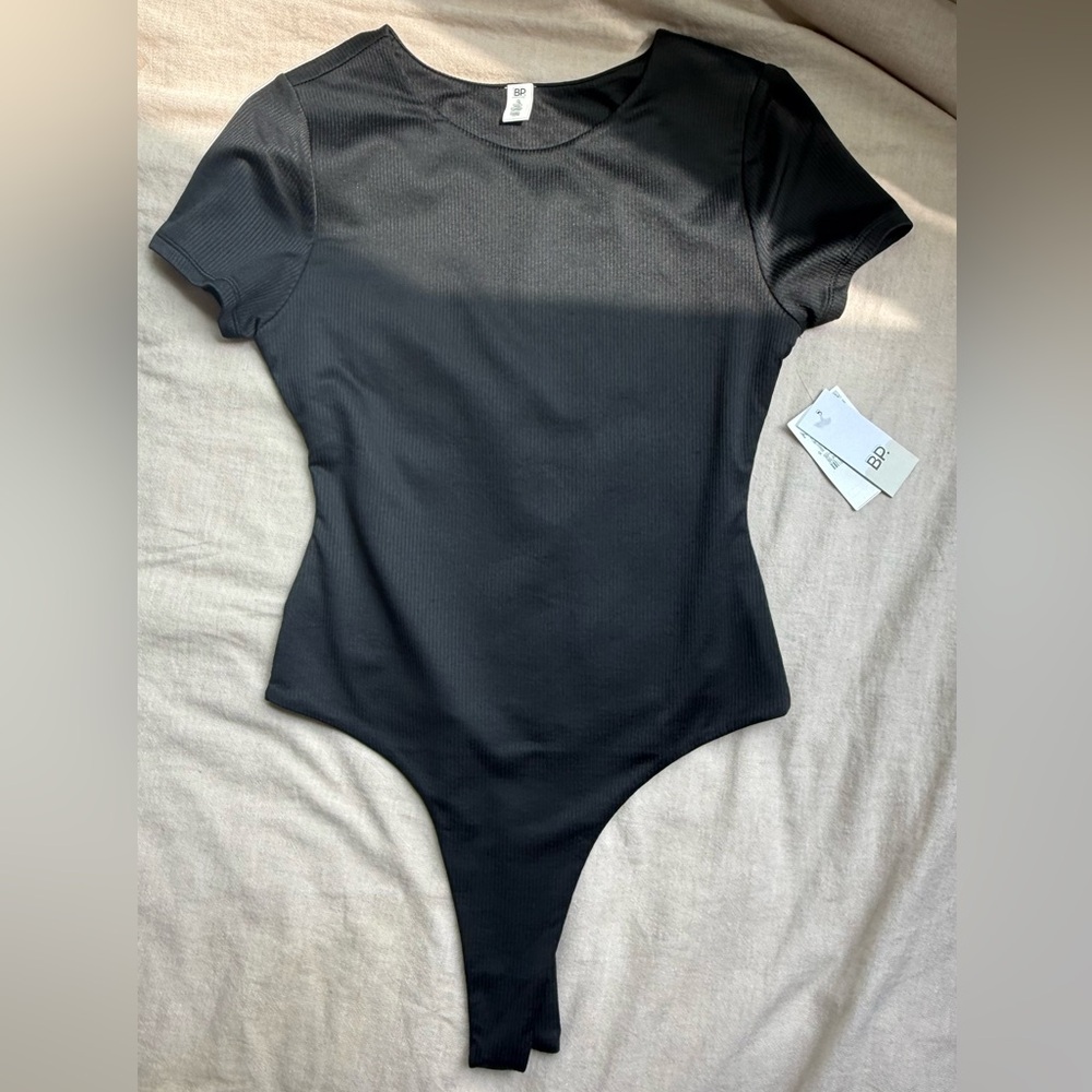 Nordstrom Black Ribbed Top